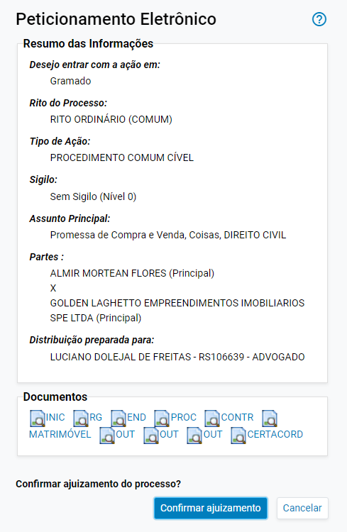 Peticionamento Eletrônico